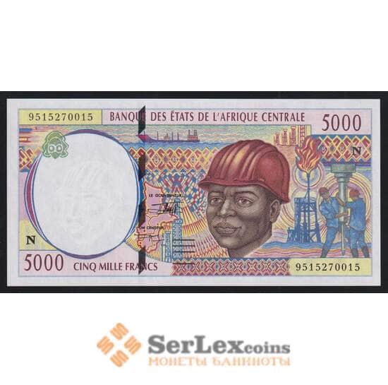Экваториальная Гвинея 5000 франков 1995 Р504Nb UNC арт. 52180