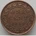 Монета Канада 1 цент 1899 КМ7 VF арт. 11665