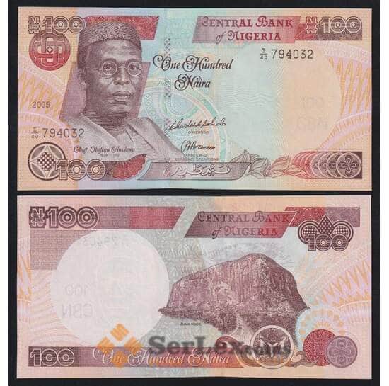Нигерия 100 найра 2005 Р28е UNC арт. 52385