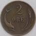 Монета Дания 2 эре 1875 КМ793 VF+ арт. 38920