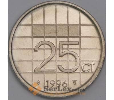 Нидерланды монета 25 центов 1996 КМ204 BU арт. 43560