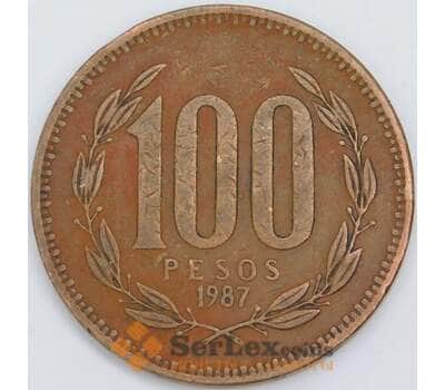 Чили 100 песо 1987 КМ226 VF арт. 57737