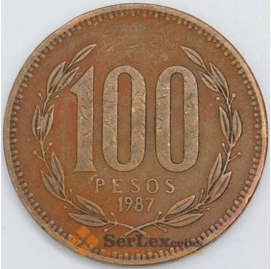 Чили 100 песо 1987 КМ226 VF арт. 57737