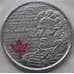 Монета Канада 25 центов 2013 Шарль де Салаберри (война 1812) Unc цветная арт. С04194