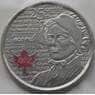 Канада 25 центов 2013 Лора Секорд (война 1812) Unc цветная арт. С04196