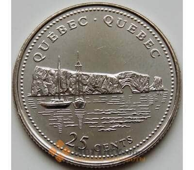 Монета Канада 25 центов 1992 КМ234 UNC Квебек арт. С04221