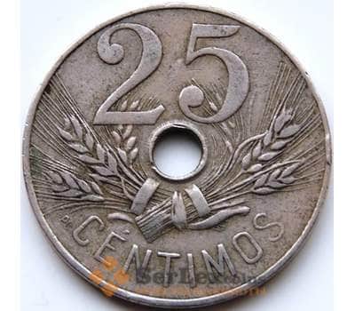 Монета Испания 25 сентимо 1927 КМ742 F-VF арт. С04284