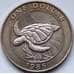 Монета Бермуды 1 доллар 1986 КМ49 AU Черепаха арт. С04307