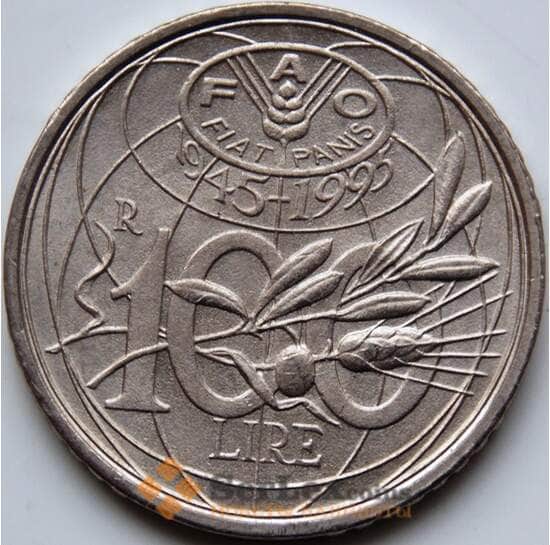 Италия 100 лир 1995 KM180 UNC арт. С04354
