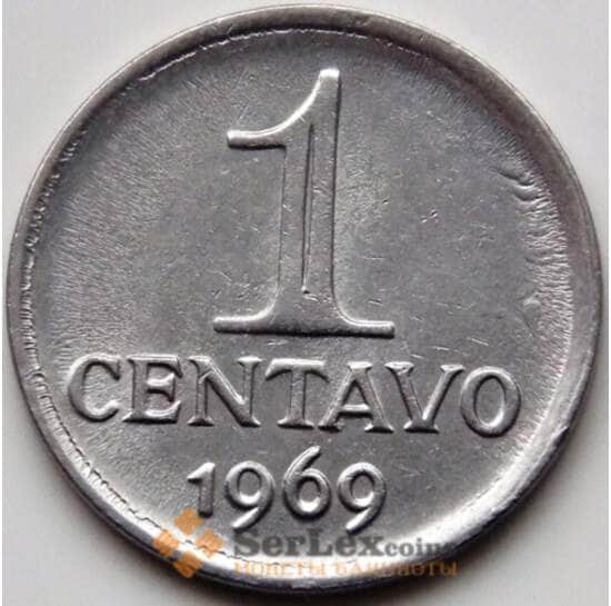 Бразилия 1 сентаво 1969 КМ575.2 UNC арт. С04359