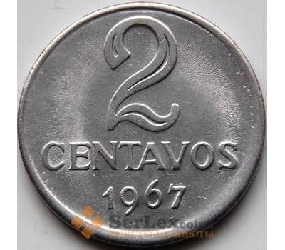 Монета Бразилия 2 сентаво 1969 КМ576.2 UNC арт. С04360