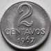 Монета Бразилия 2 сентаво 1969 КМ576.2 UNC арт. С04360