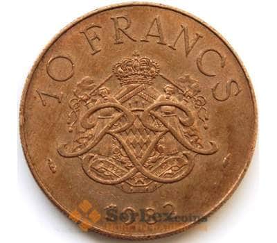 Монета Монако 10 франков 1982 КМ154 VF арт. С04412
