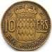 Монета Монако 10 франков 1950 КМ130 VF арт. С04415