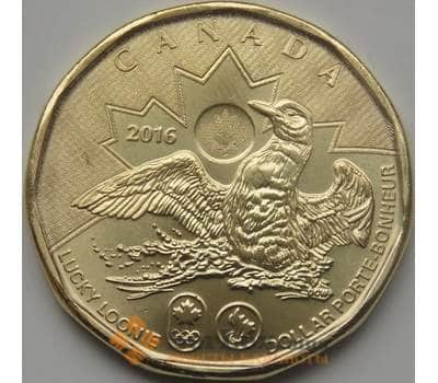 Монета Канада 1 доллар 2016 Олимпийские игры Рио UNC арт. С04418