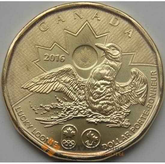 Канада монета 1 доллар 2016 Олимпийские игры Рио UNC арт. С04418