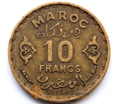 Монета Марокко 10 франков 1952 (1371) Y49 VF арт. С04479