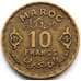 Монета Марокко 10 франков 1952 (1371) Y49 VF арт. С04479