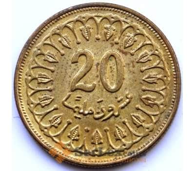 Монета Тунис 20 миллим 1997 КМ307 AU арт. С04480