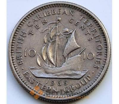 Монета Восточно-Карибские острова 10 центов 1965 КМ5 VF арт. С04507