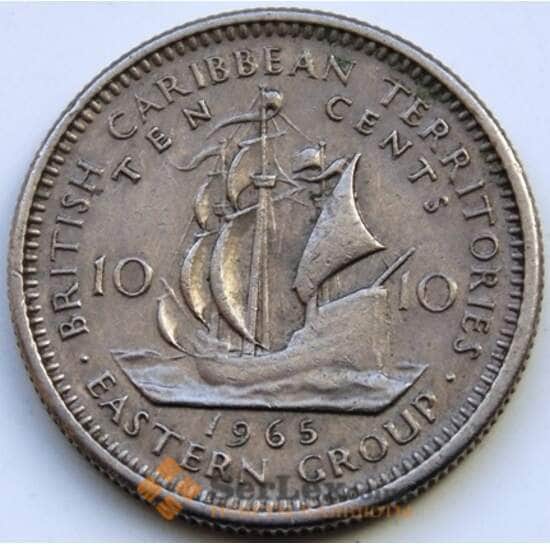 Восточно-Карибские острова 10 центов 1965 КМ5 VF арт. С04507