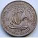Монета Восточно-Карибские острова 25 центов 1959 КМ6 VF Корабль арт. С04508