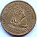 Монета Восточно-Карибские острова 5 центов 1965 КМ4 VF Корабль арт. С04512
