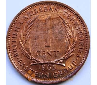 Монета Восточно-Карибские острова 1 цент 1965 КМ2 UNC арт. С04513
