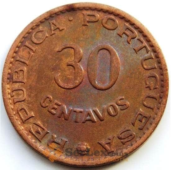Португальская Индия 30 сентаво 1958 КМ31 AU арт. С04518