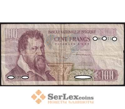 Бельгия банкнота 100 франков 1962-1975 Р134 F арт. 48211