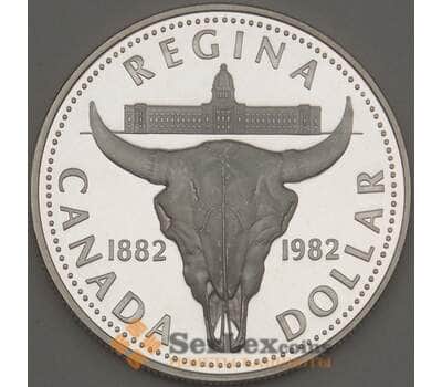 Монета Канада 1 доллар 1982 КМ133 Proof Серебро (n17.19) арт. 21649