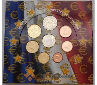 Монета Франция Официальный набор Евро 1 цент - 2 евро 2003 (8 шт) BU арт. 28527