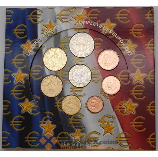 Франция Официальный набор Евро 1 цент - 2 евро 2003 (8 шт) BU арт. 28527