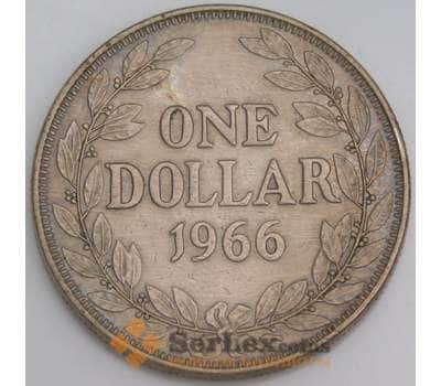 Либерия монета 1 доллар 1966 КМ18а.1 VF арт. 45727