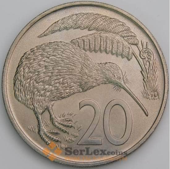 Новая Зеландия 20 центов 1971 КМ36 UNC арт. 46538