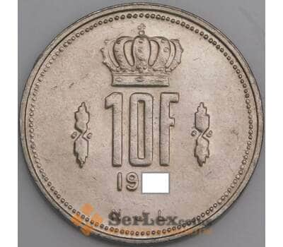 Люксембург монета 10 франков 1971-1980 КМ57 aUNC арт. 46092