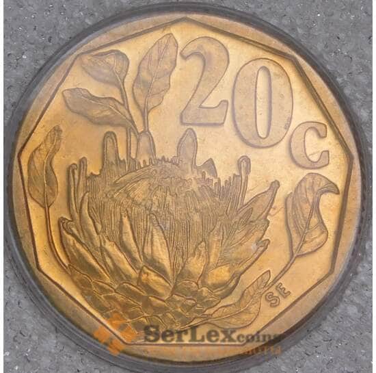 Южная Африка ЮАР 20 центов 1991 КМ136 BU арт. 54999