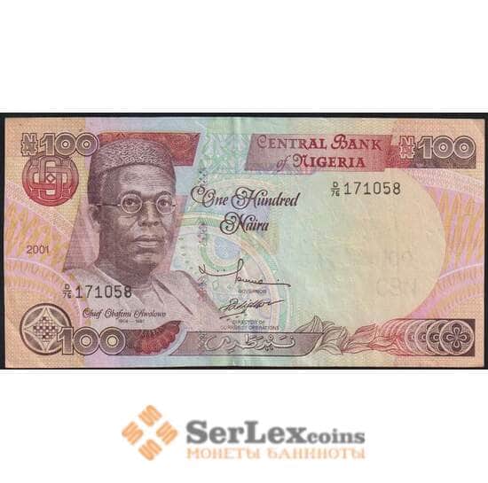 Нигерия банкнота 100 найра 2001 Р28с XF арт. 48108