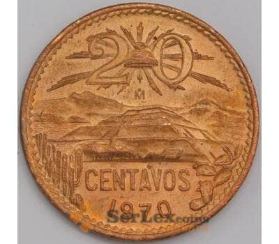 Мексика монета 20 сентаво 1970 КМ440 UNC  арт. 41941