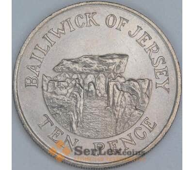Джерси 10 пенсов 1987 КМ57.1 aUNC арт. 56680
