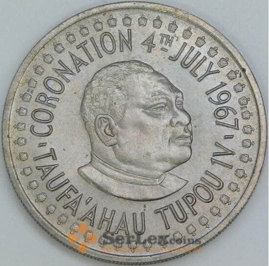 Тонга 20 сенити 1967 КМ13 BU Коронация Тауфа’ахау Тупоу IV арт. 56414 Тонга 20 сенити 1967 КМ13 BU Коронация Тауфа’ахау Тупоу IV арт. 56414