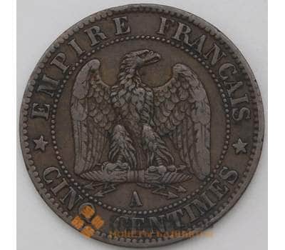 Монета Франция 5 сантим 1853 А КМ777 VF арт. 28884