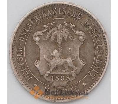 Монета Немецкая Восточная Африка 1/4 рупии 1898  КМ3 VF арт. 22679