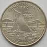США 25 центов 2001 D КМ320 UNC Род Айленд (J05.19) арт. 15824
