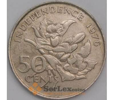 Сейшельские острова монета 50 центов 1976 КМ25 XF  арт. 42156