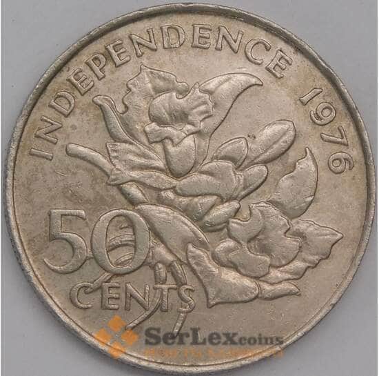 Сейшельские острова монета 50 центов 1976 КМ25 XF  арт. 42156