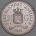 Нидерландские Антилы 2 1/2 гульдена 1980 КМ25 UNC арт. 47603