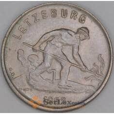 Люксембург 1 франк 1952 КМ46.2 UNC арт. 53377