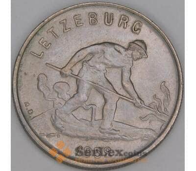 Люксембург 1 франк 1952 КМ46.2 UNC арт. 53377