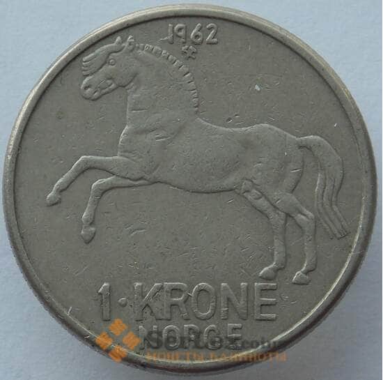 Норвегия 1 крона 1962 КМ409 VF (J05.19) арт. 15496